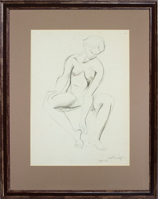 Ротач Александр Лукич. Сидящая модель 